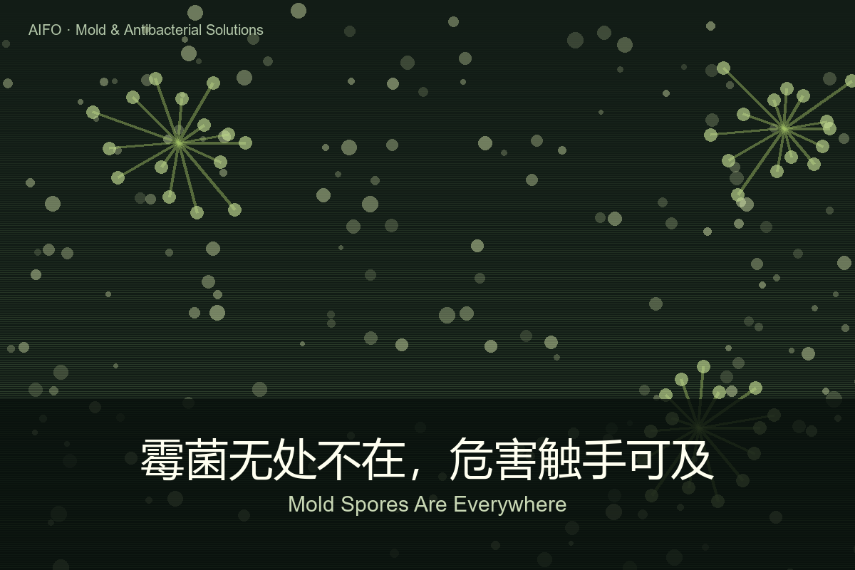 Mold spores are everywhere &mdash; anti-mold & antibacterial warning